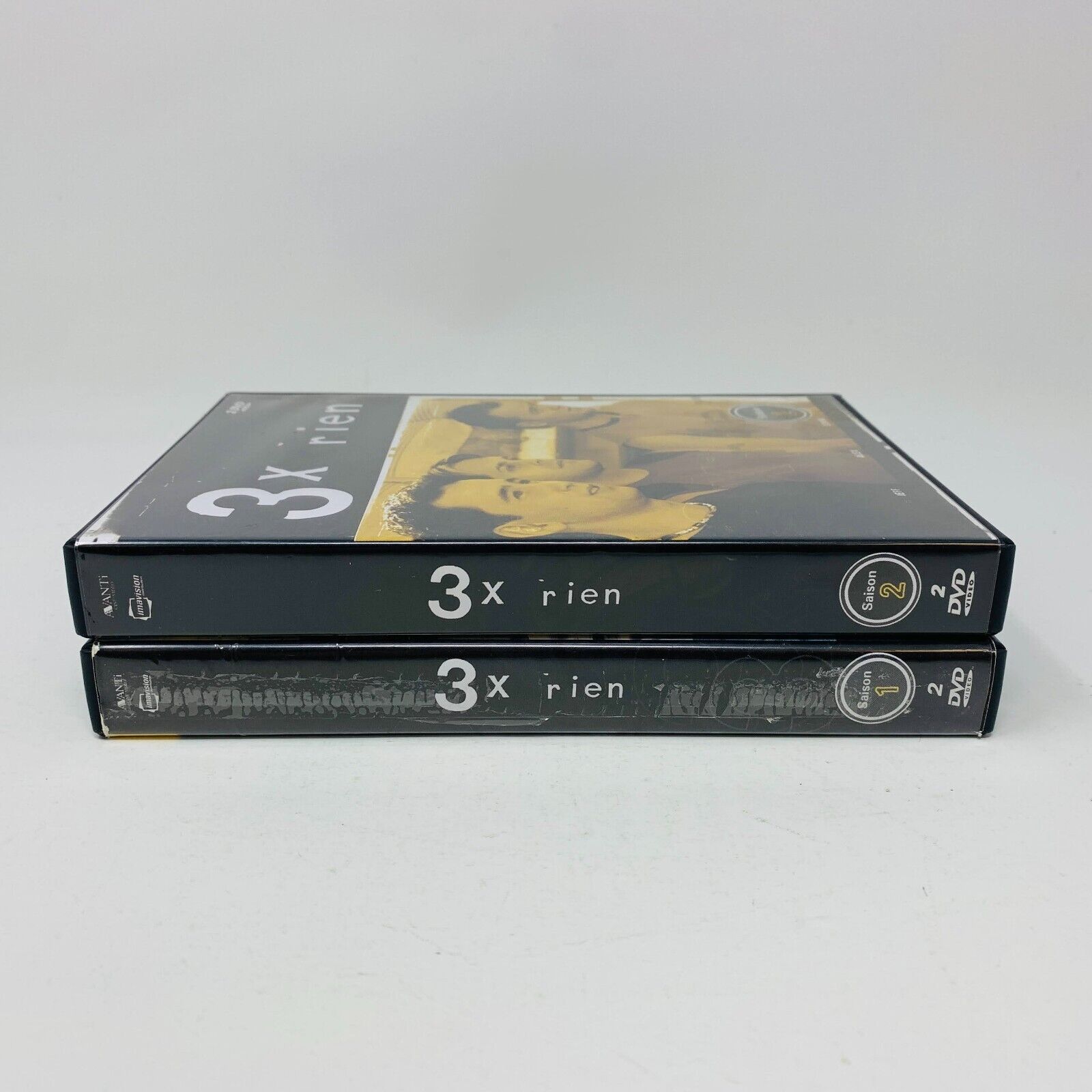 3 x Rien Saisons 1-2 Lot DVD Testés Série TV Télé Louis Morissette Alex Perron