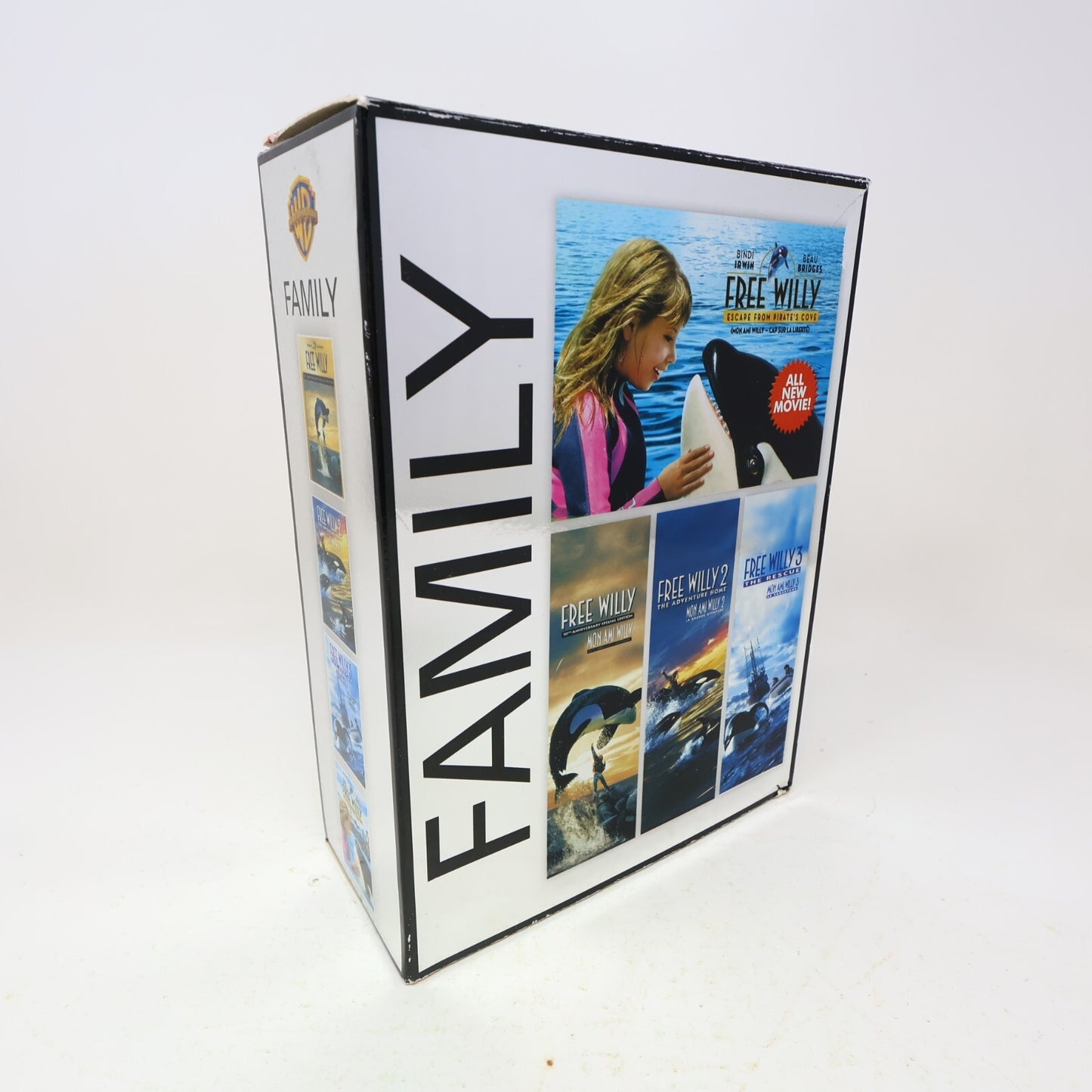 Free Willy/Mon Ami Willy #1-2-3 + Escape From Pirate's Cove Familly DVD Box Set