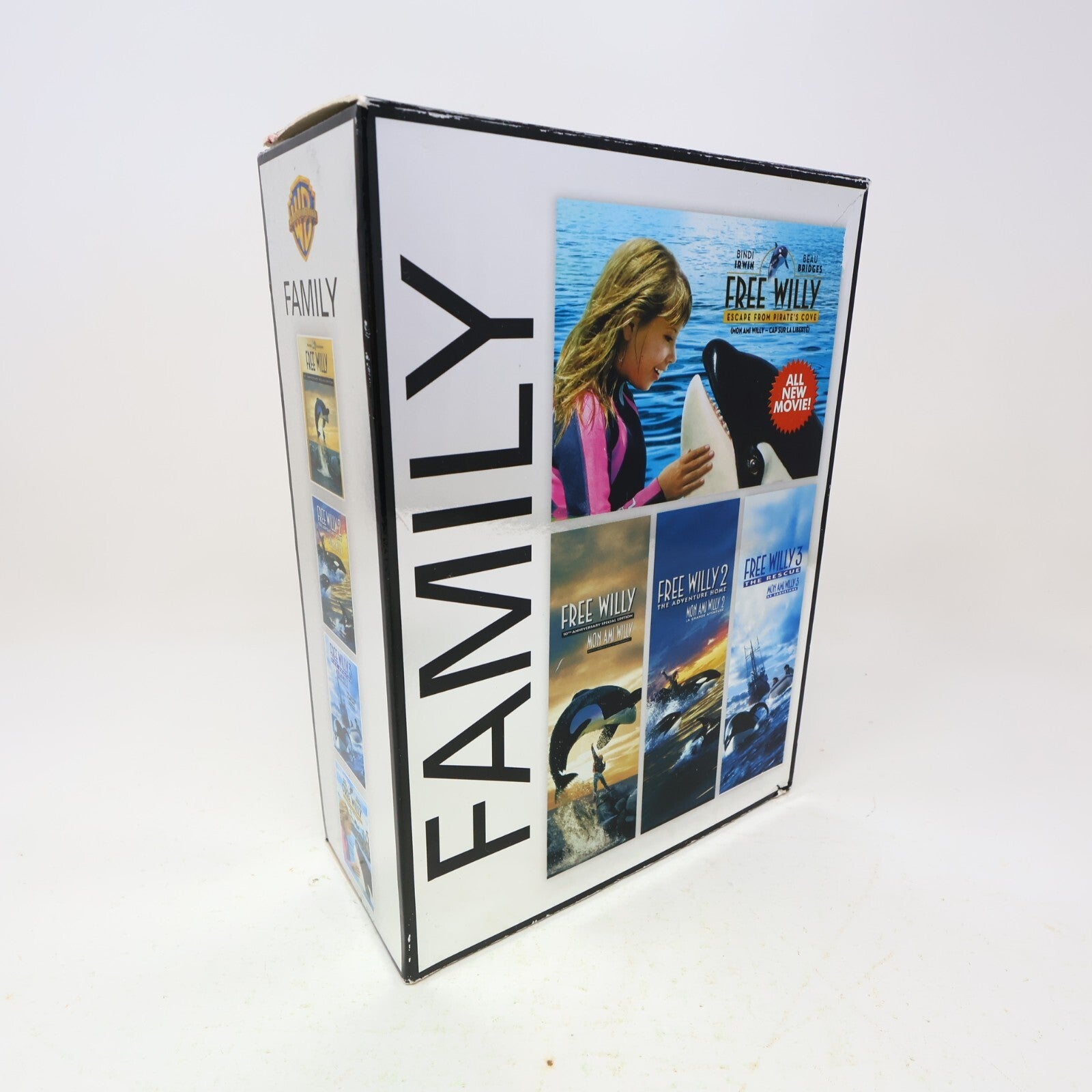 Free Willy/Mon Ami Willy #1-2-3 + Escape From Pirate's Cove Familly DVD Box Set