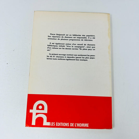 51 Chansons à Répondre de Pierre Daignault 1963 Partitions Songbook Français 60s