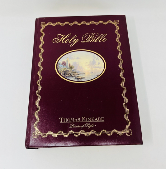 2002 Holy Bible Thomas Kinkade Painter of Light NKJV Thomas Nelson Padded HC