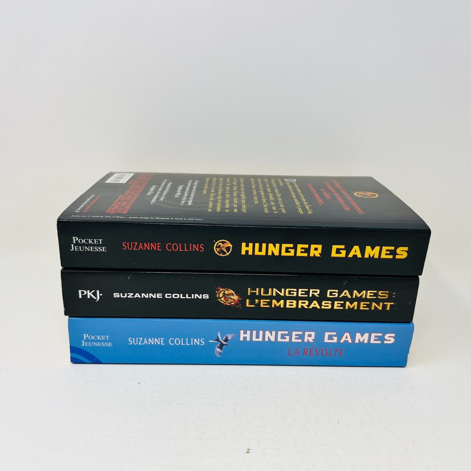 Hunger Games #1-2-3 Lot Set Français/French Suzanne Collins Révolte Embrasement