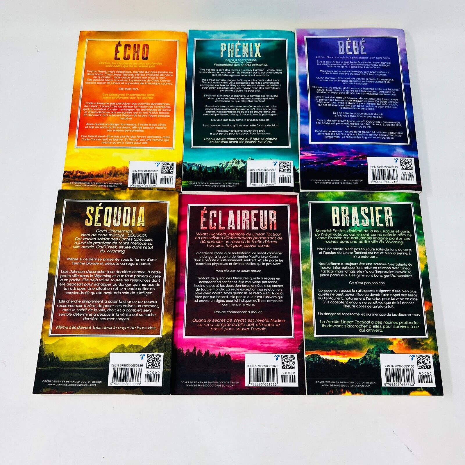 Lot de 12 Livres Linear Tactical #1-9 11-13 Janie Crouch Français/French Romance