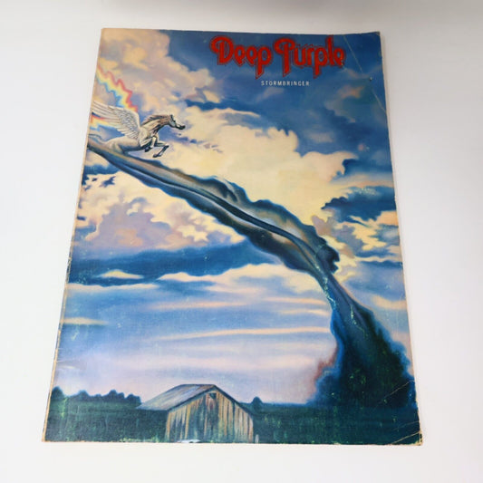 1975 Stormbringer Songbook Deep Purple Warner Bros Paperback Music Guitar 70s PB