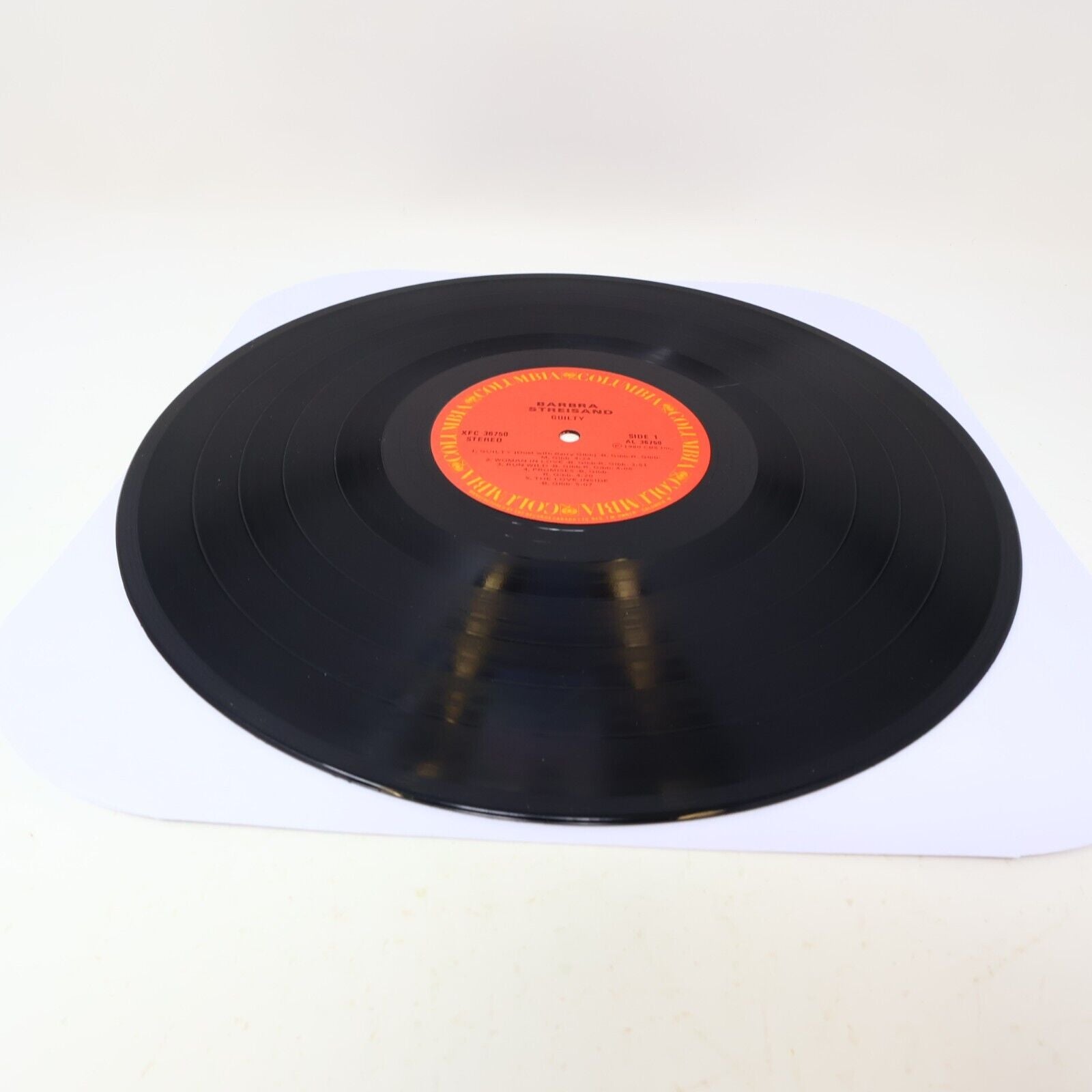 Barbra Streisand Guilty LP Record 1980 Canada XFC 36750 Gatefold Woman In Love