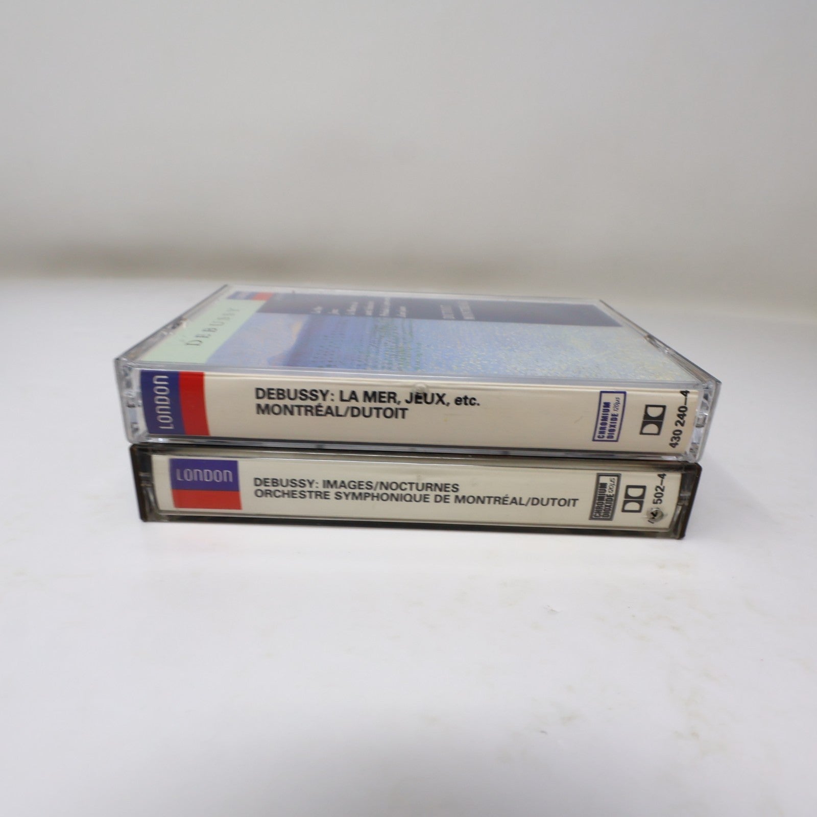Debussy 2 Cassettes Lot Charles Dutoit/Montréal OSM La Mer/Jeux/Images/Nocturnes