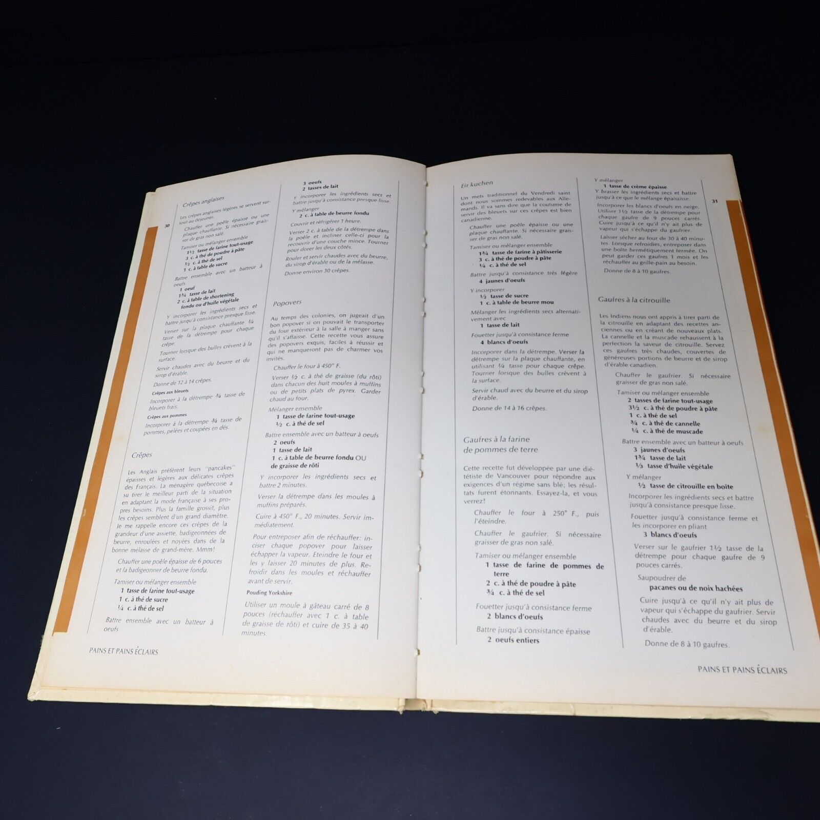 1971 Recettes Canadiennes de Laura Secord Cuisine Familiale Français Livre HC