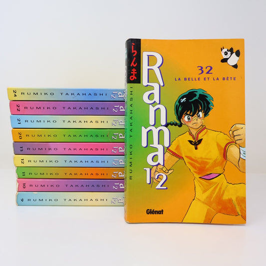Ranma 1/2 Lot 10 Mangas Rumiko Takahashi Glénat Le Cordon Bleu PB Français 90s