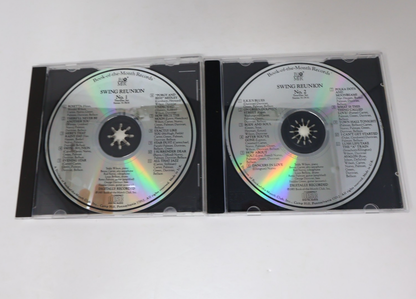 Swing Reunion #1-2 Book of the Month BMR 2 CD Lot 1985 Rosetta/Evening Star