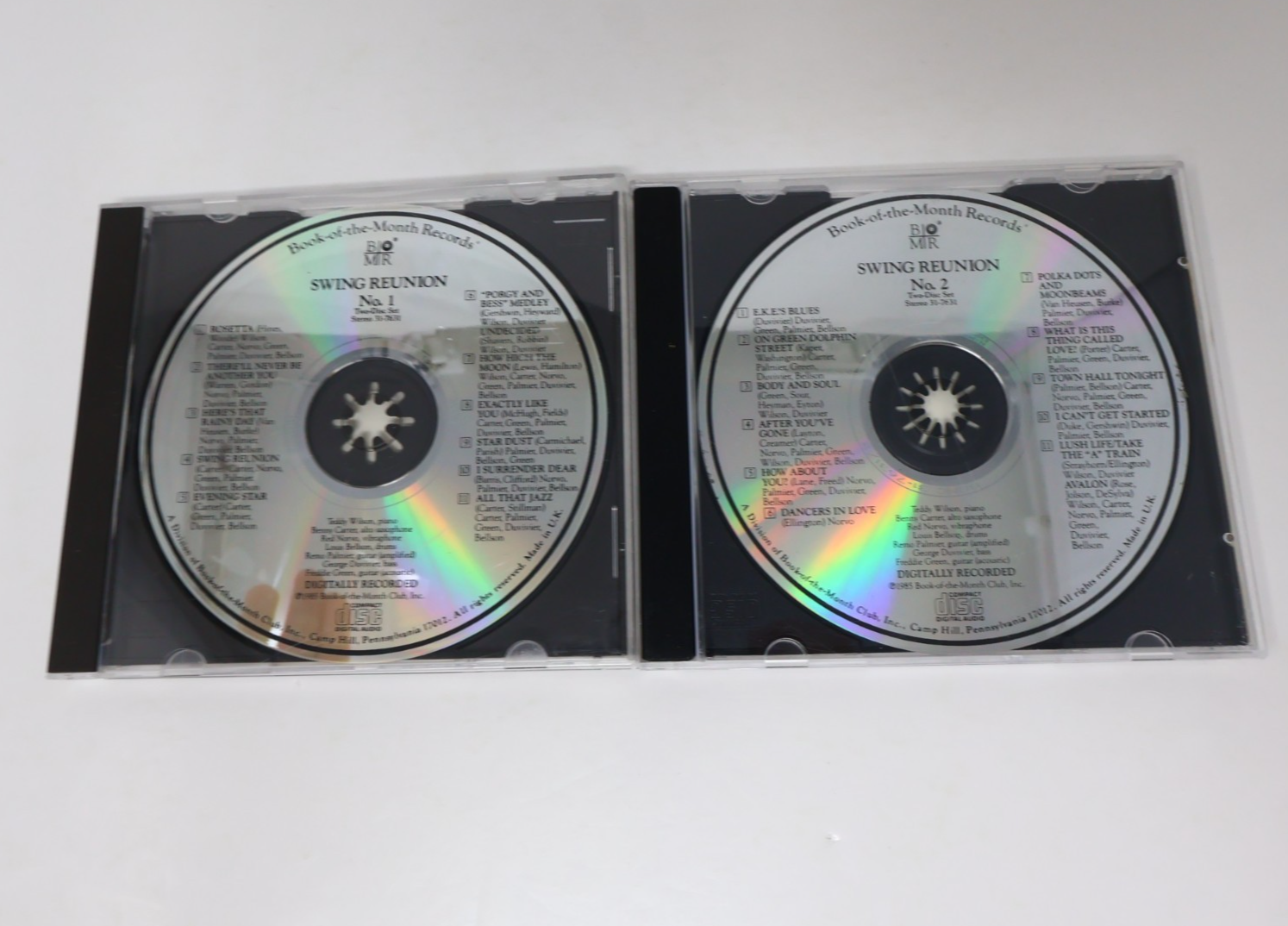 Swing Reunion #1-2 Book of the Month BMR 2 CD Lot 1985 Rosetta/Evening Star