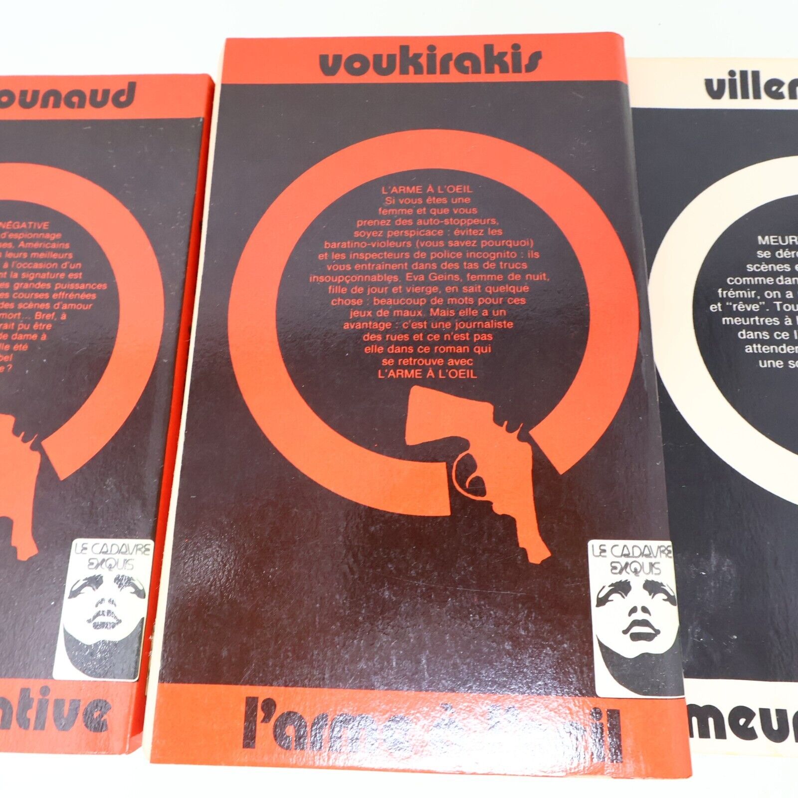 Le Cadavre Exquis #1-2, 4 Lot 3 Livres Villemaire Voukirakis Gazounaud Français