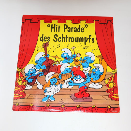 Hit Parade des Schtroumpfs Disque LP 1981 Enfant Français French Smurfs PTV-1021