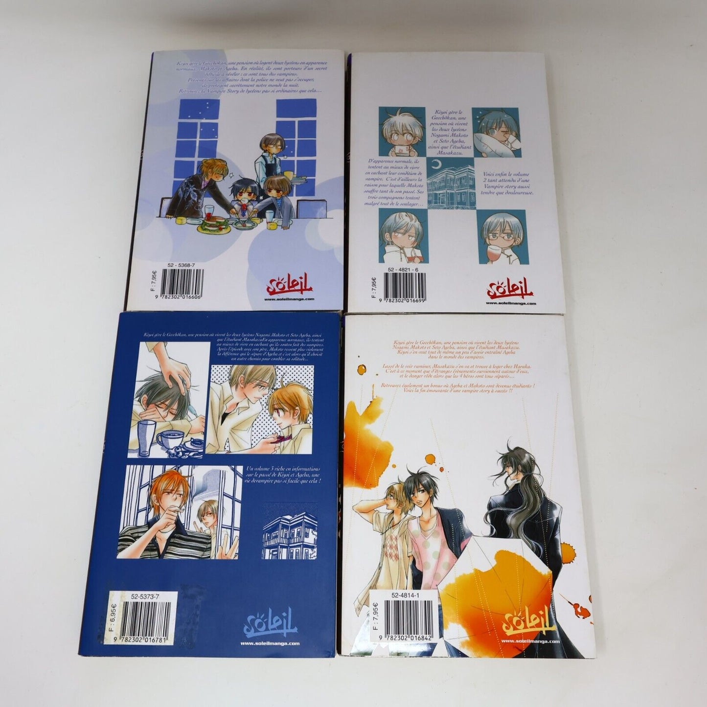 Rh+ #1-4 Lot 4 Livres Manga Ayako Suwa Soleil Manga Seinen Français French PB