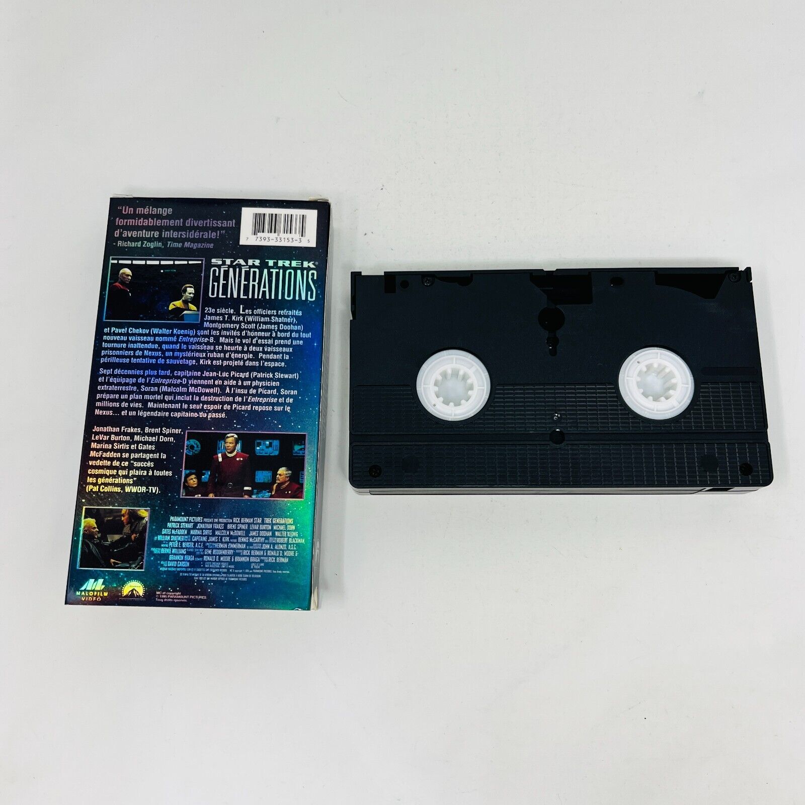 Coffret Star Trek de 7 Films VHS NTSC Testés en Français/French William Shatner