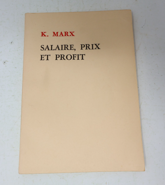 1975 Salaire Prix et Profit Karl Marx Éditions en Langues Étrangères Pékin Livre