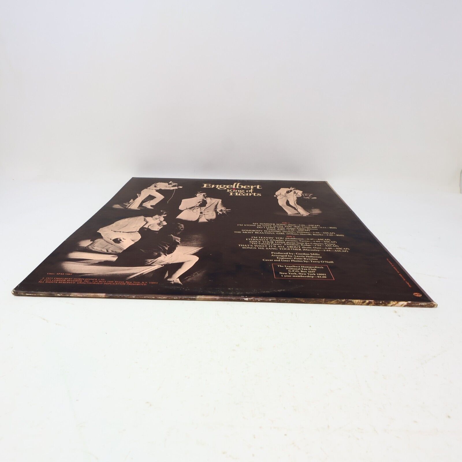 Engelbert Humperdinck King Of Hearts LP Record Vinyl Parrot XPAS 71061 Canada
