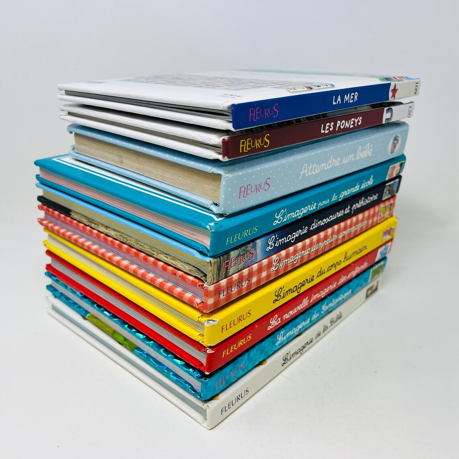 10x L'Imagerie Fleurus Lot Livres Enfants Français École Dinosaures Corps Humain