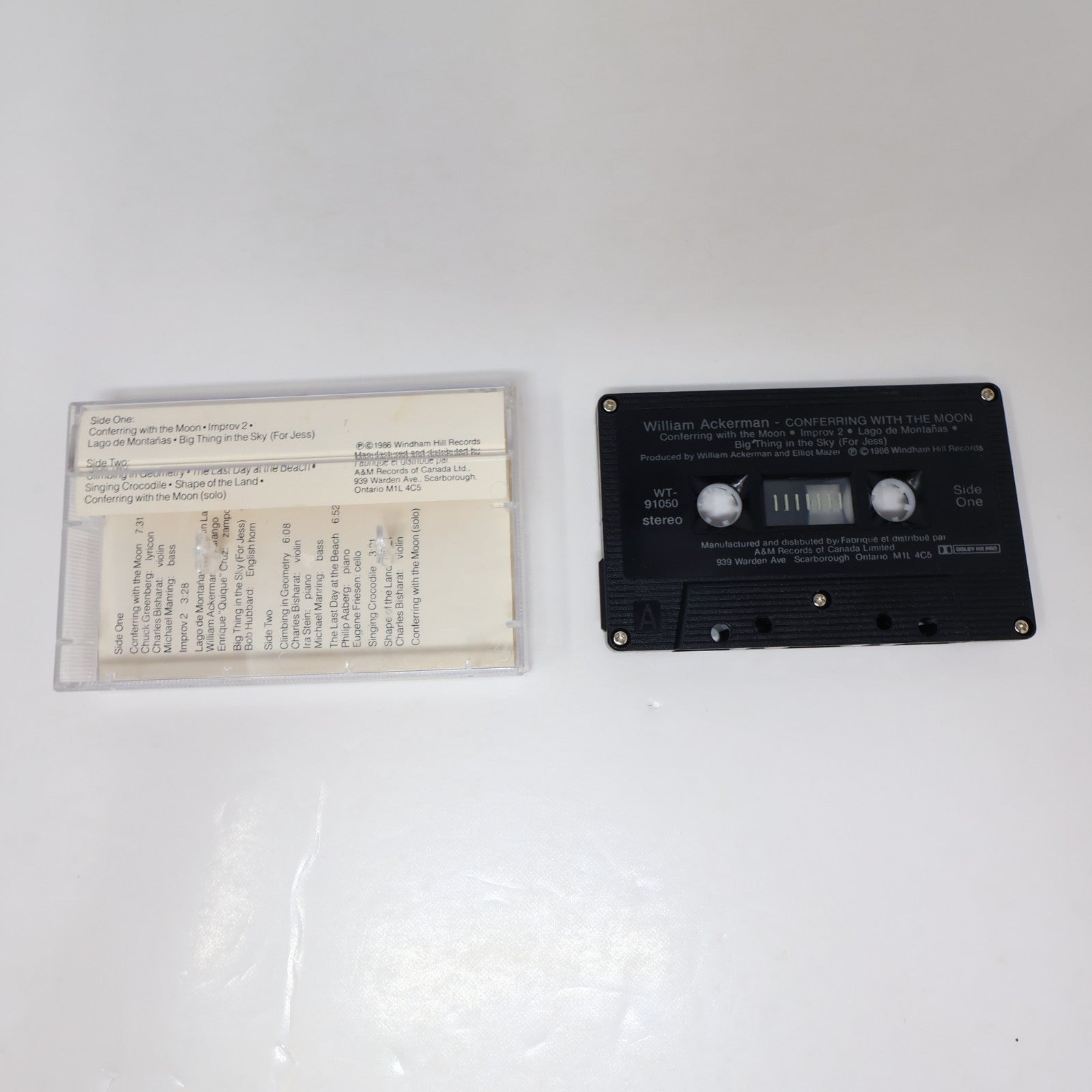 William Ackerman Conferring With The Moon Cassette Windham Hill Records 1986