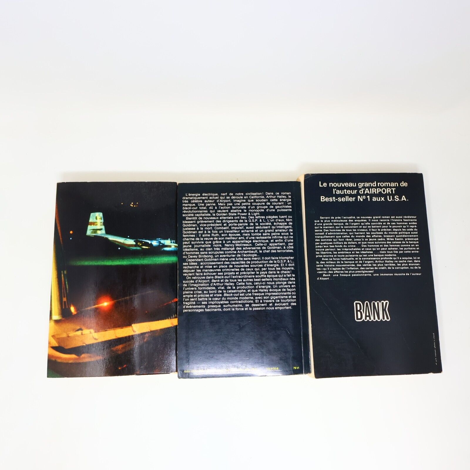 Lot 3 Arthur Hailey Livres Français French Airport Black Out Bank Albin Michel