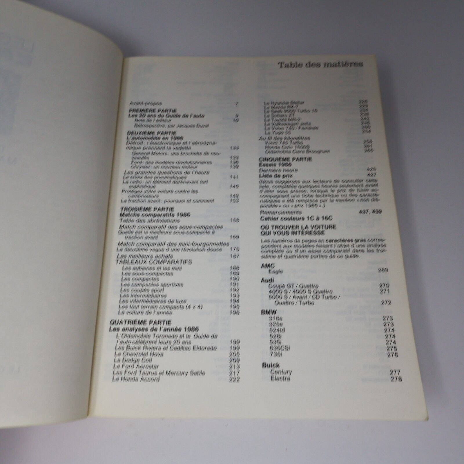 1985 Le Guide de l'Auto 86 1986 Duquet/Lachapelle/Duval Transports La Presse PB