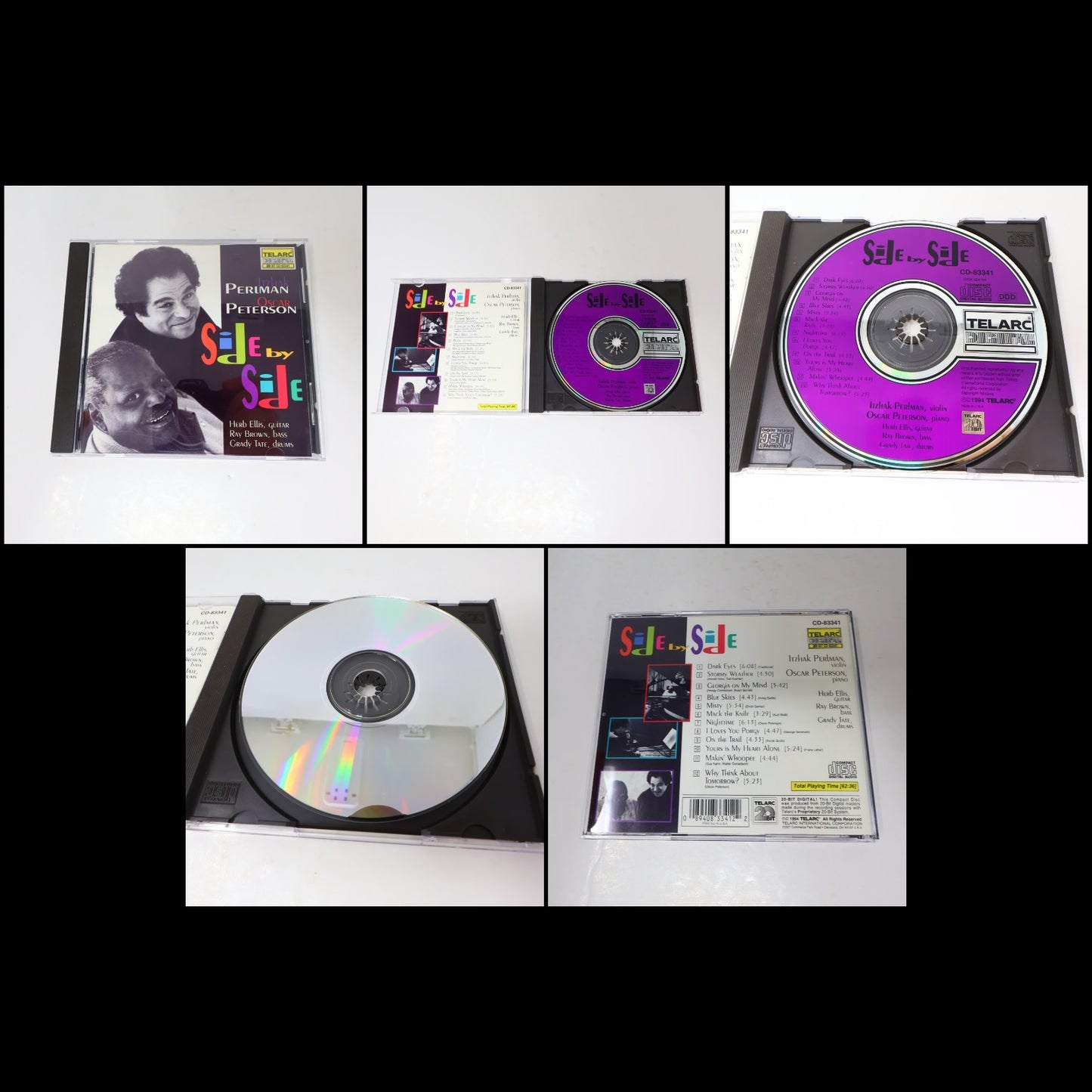 Oscar Peterson 6 CDs Lot The More I See You/Side By Side/Tenderly Jazz Blues