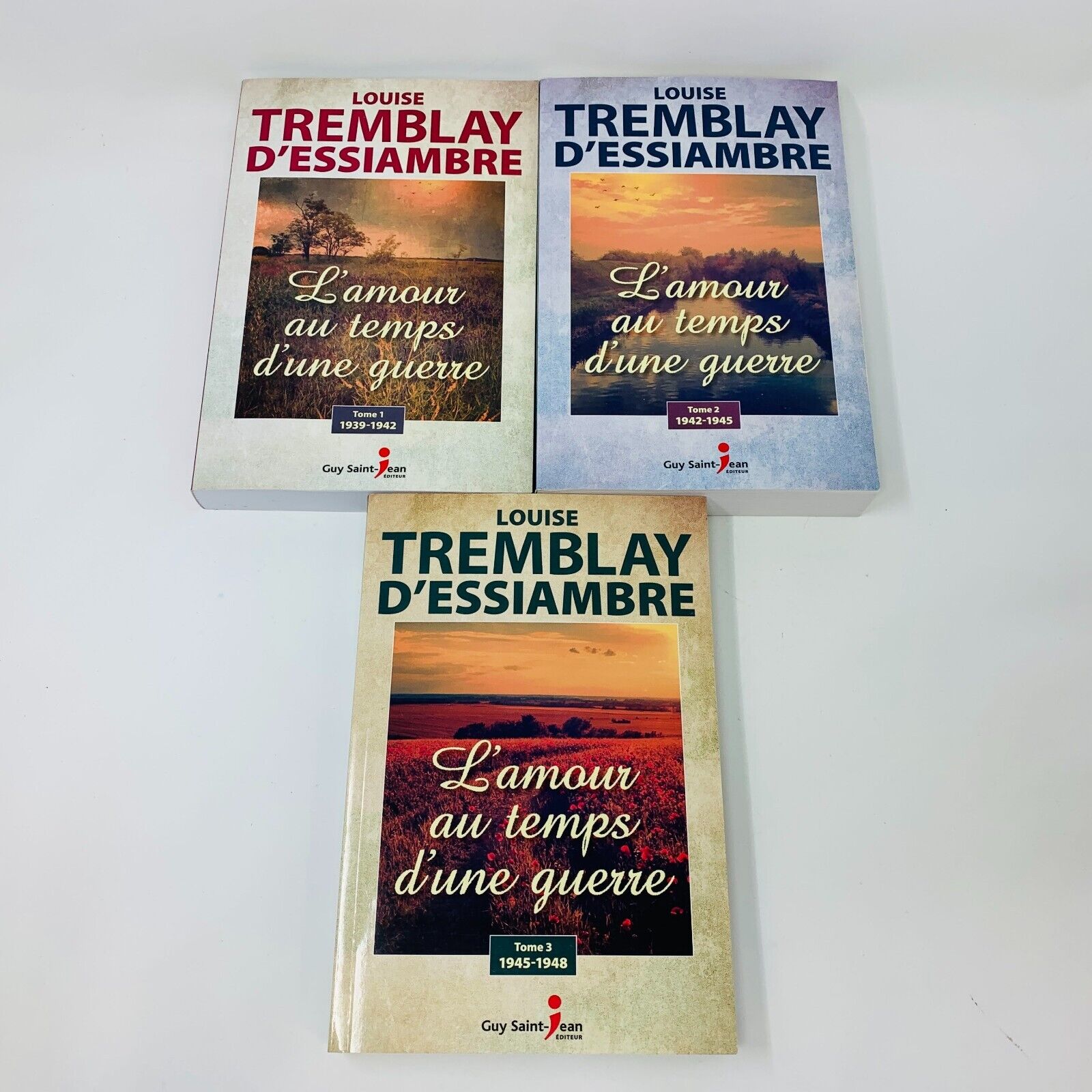 L'Amour au Temps d'une Guerre 1-3 Série Complète Louise Tremblay D'Essiambre Lot