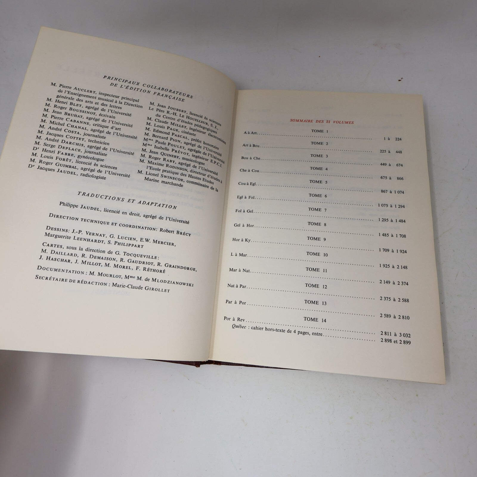 Encyclopédie Universelle Illustrée #1-21 Lot 21 Livres Complète Maisonneuve 70s