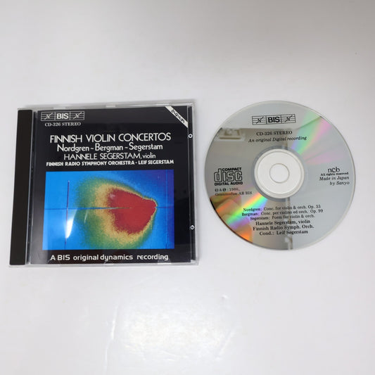 Nordgren/Bergman/Segerstam CD Finnish Violin Concertos BIS 1986 Made in Japan