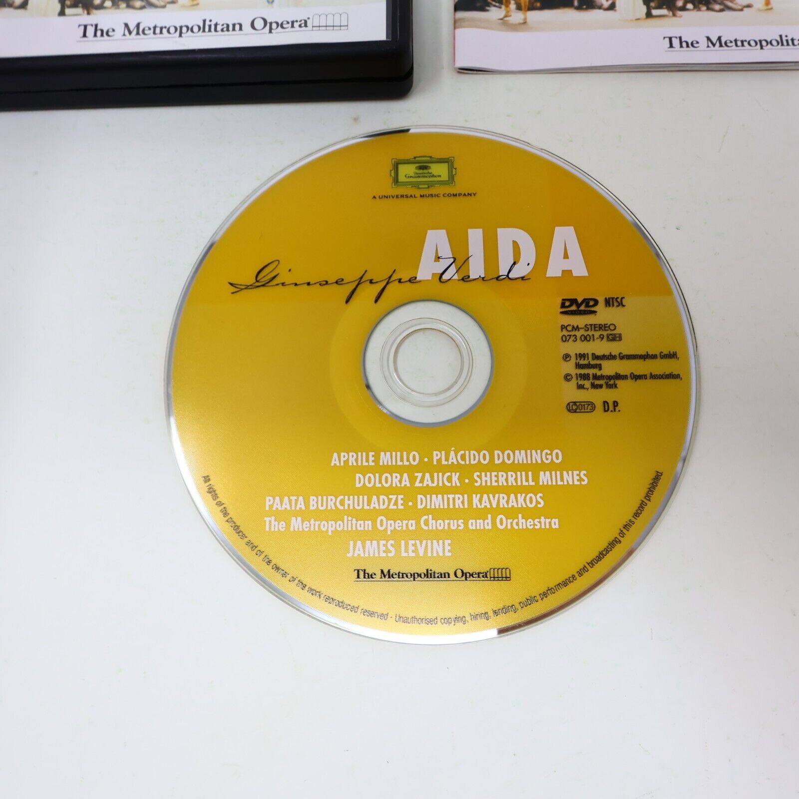 Giuseppe Verdi Aida DVD Metropolitan Opera James Levine Placido Domingo NTSC 4:3