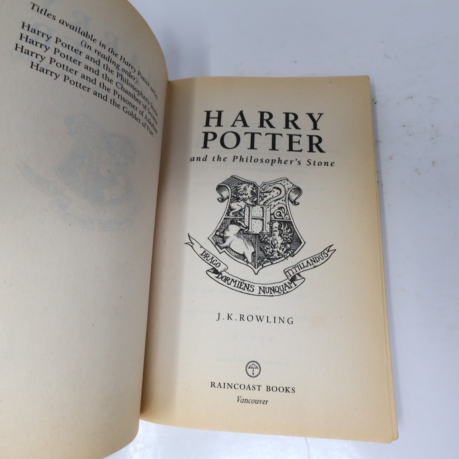 Harry Potter #1-7 Complete Set 7 Books Lot Raincoast/Bloomsbury Rowling PB & HC