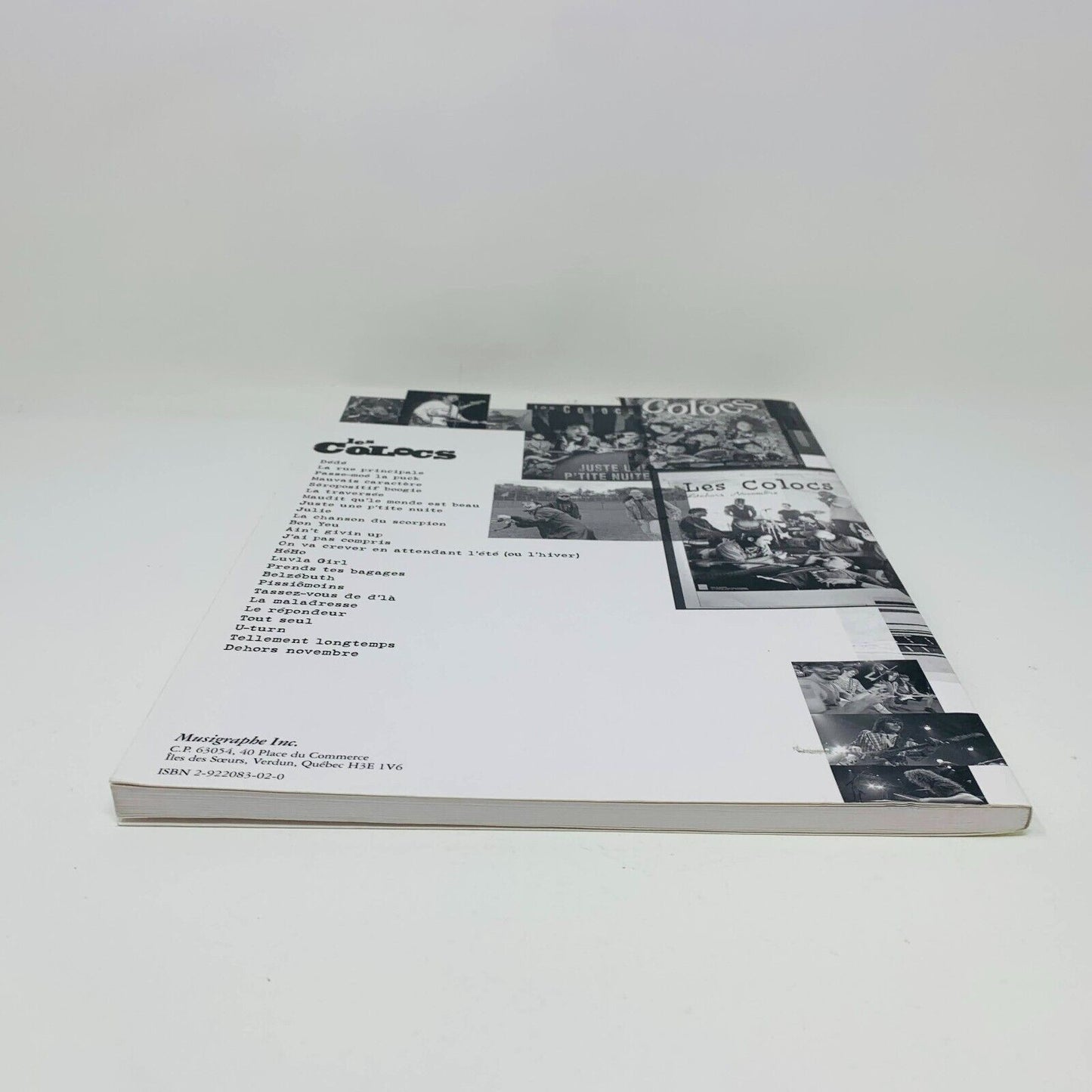 2000 Les Colocs 26 Chansons pour Voix & Guitare Partitions Musigraphe Songbook