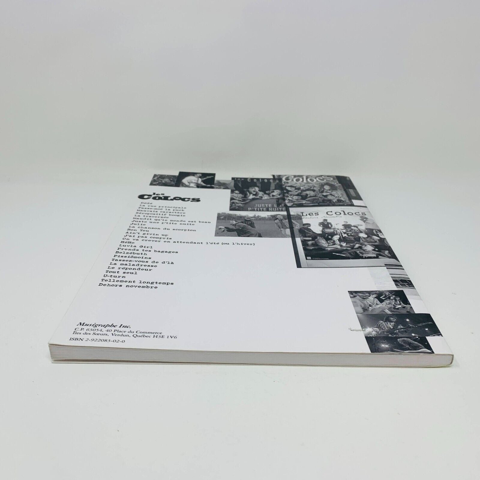 2000 Les Colocs 26 Chansons pour Voix & Guitare Partitions Musigraphe Songbook