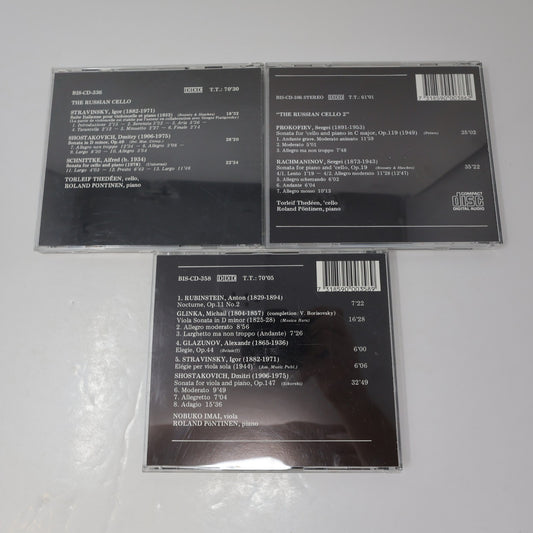 The Russian Cello 1-2/Viola Torleif Thedéen/Roland Pöntinen/Nobuko Imai 3 CD Lot