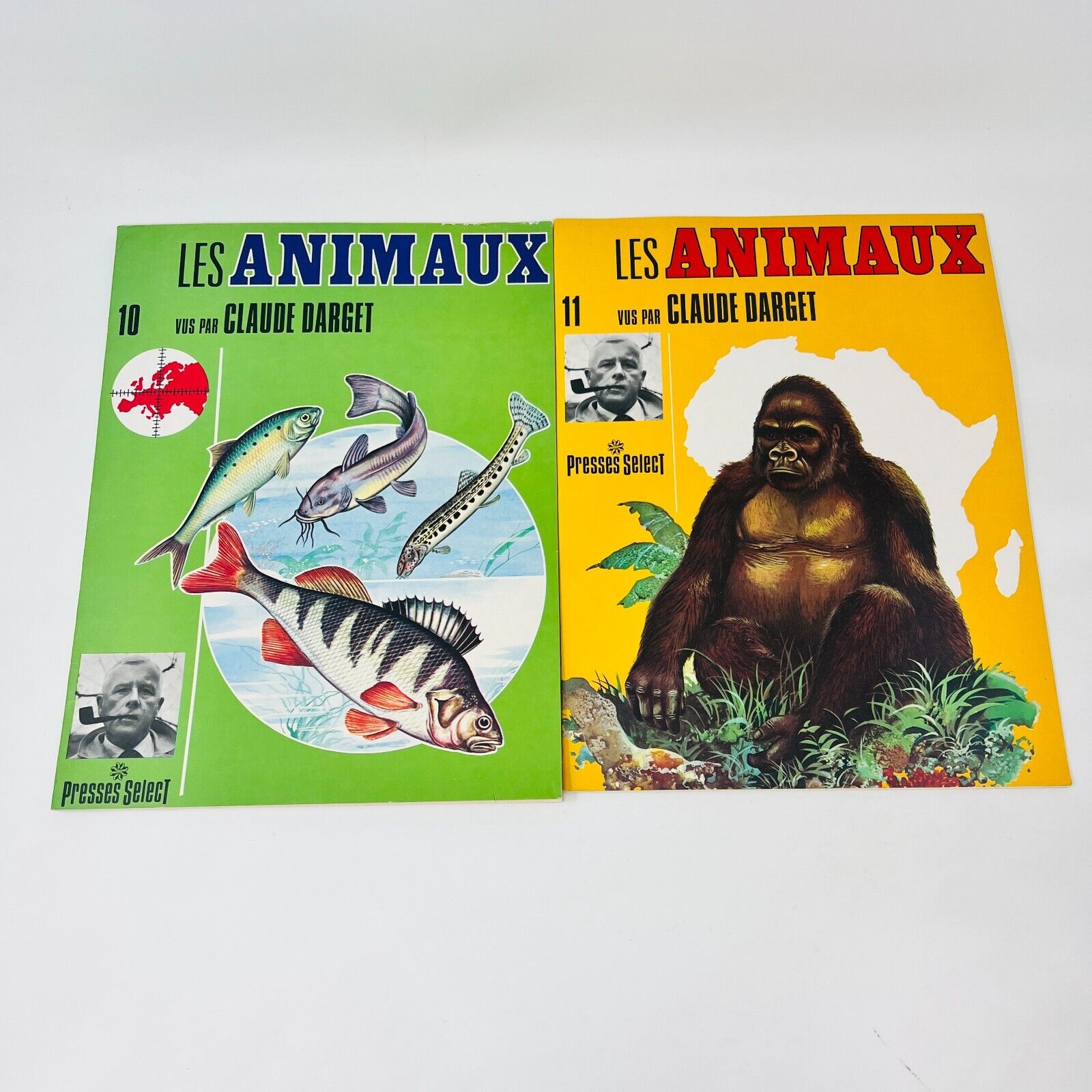 12x Les Animaux Vus par Claude Darget Presses Select Français 1960s Lot Livres