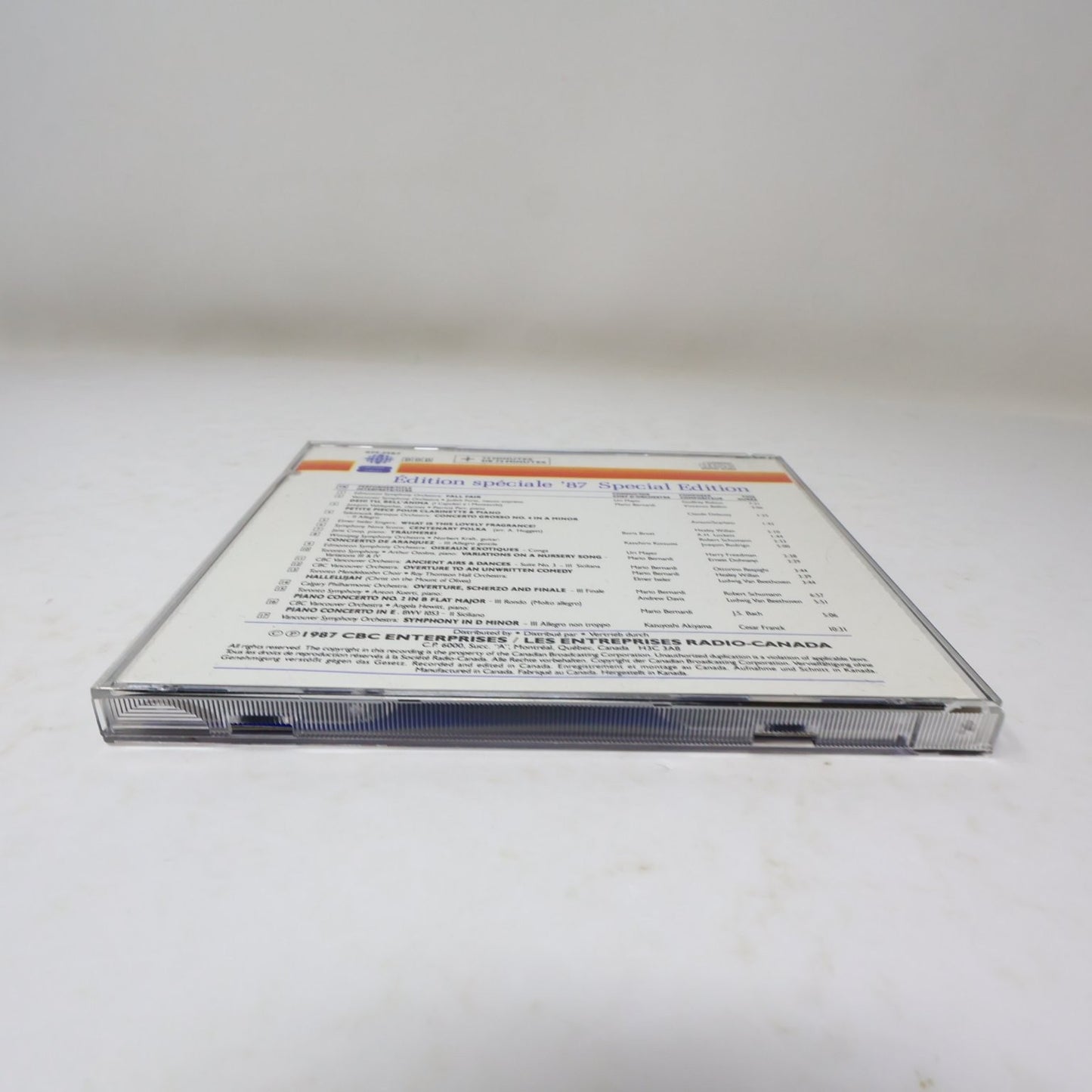 Édition spéciale '87 Special Edition CBC CD 1987 Classical SM-M87 Mayer/Brott