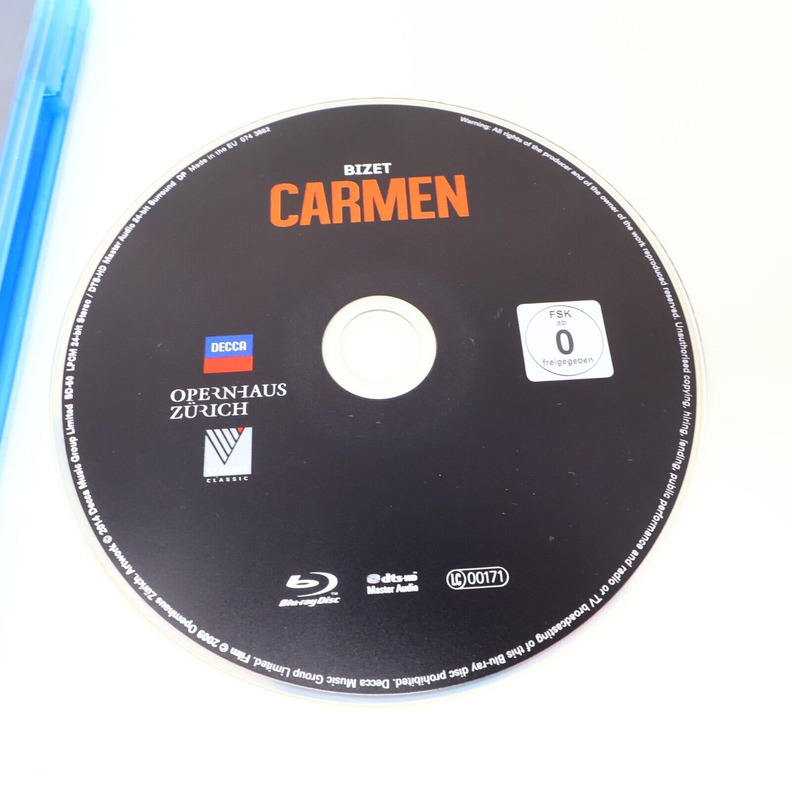 Bizet Carmen Blu-Ray Jonas Kaufmann Vesselina Kasarova Franz Welser-Most Zurich