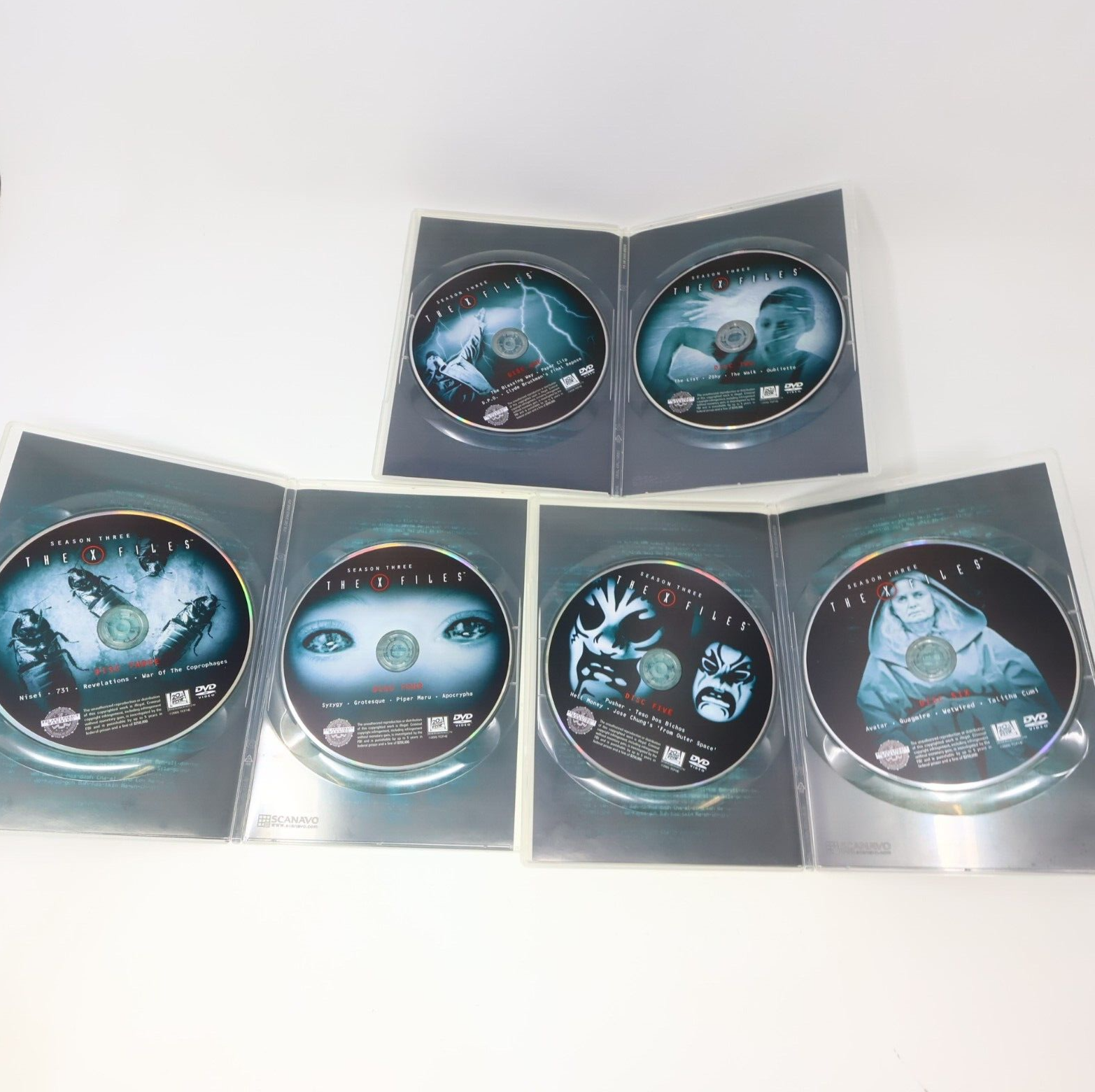 The X Files / Aux Frontières du Réel Season #1-2-3 DVD Lot NTSC David Duchovny