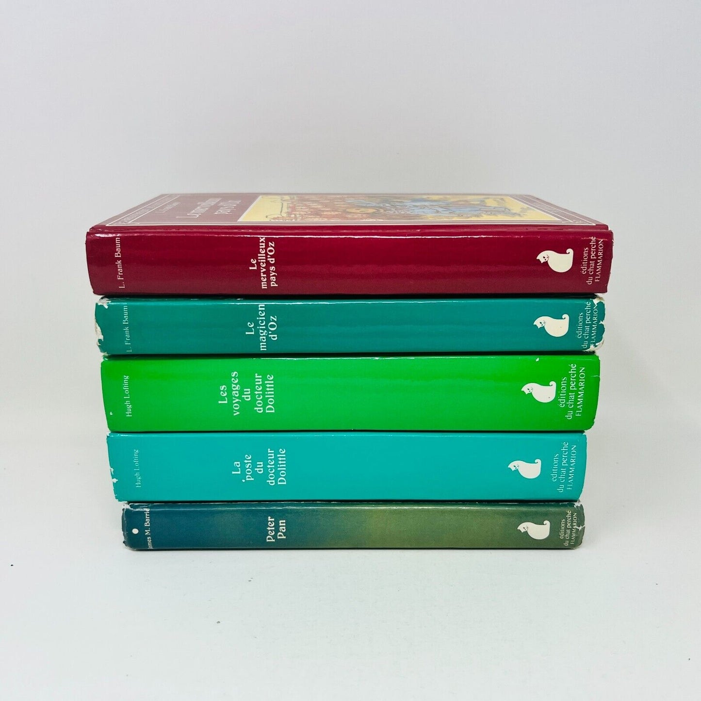 5x Bibliothèque du Chat Perché Oz Peter Pan Docteur Dolittle Lot Livres Français