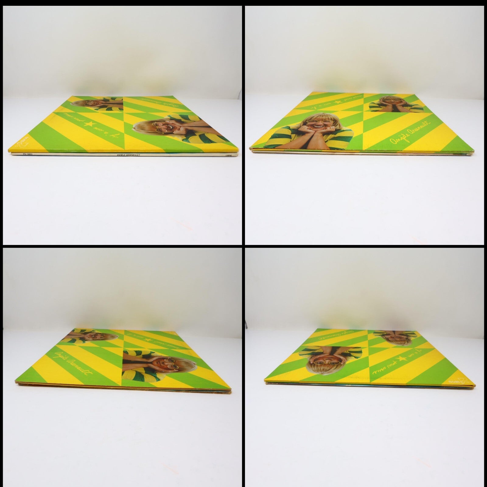 Angèle Arsenault Lot 2 Disques Record Moi J'mange Libre/Y'a Une Étoile Pour Vous