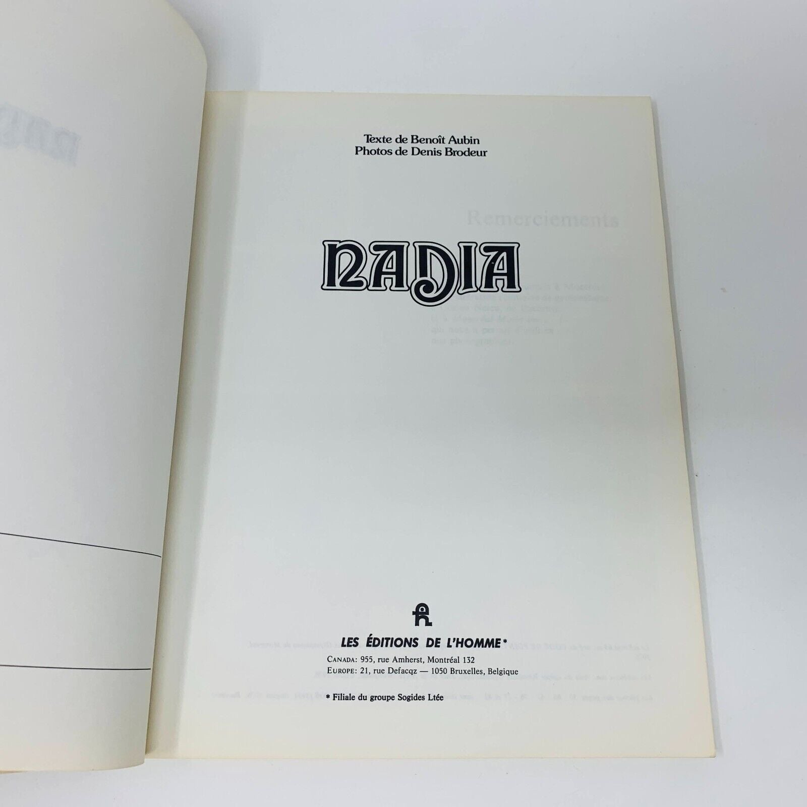 1976 Nadia Comaneci Collection Sport Livre Gymastique Montréal Olympique Aubin