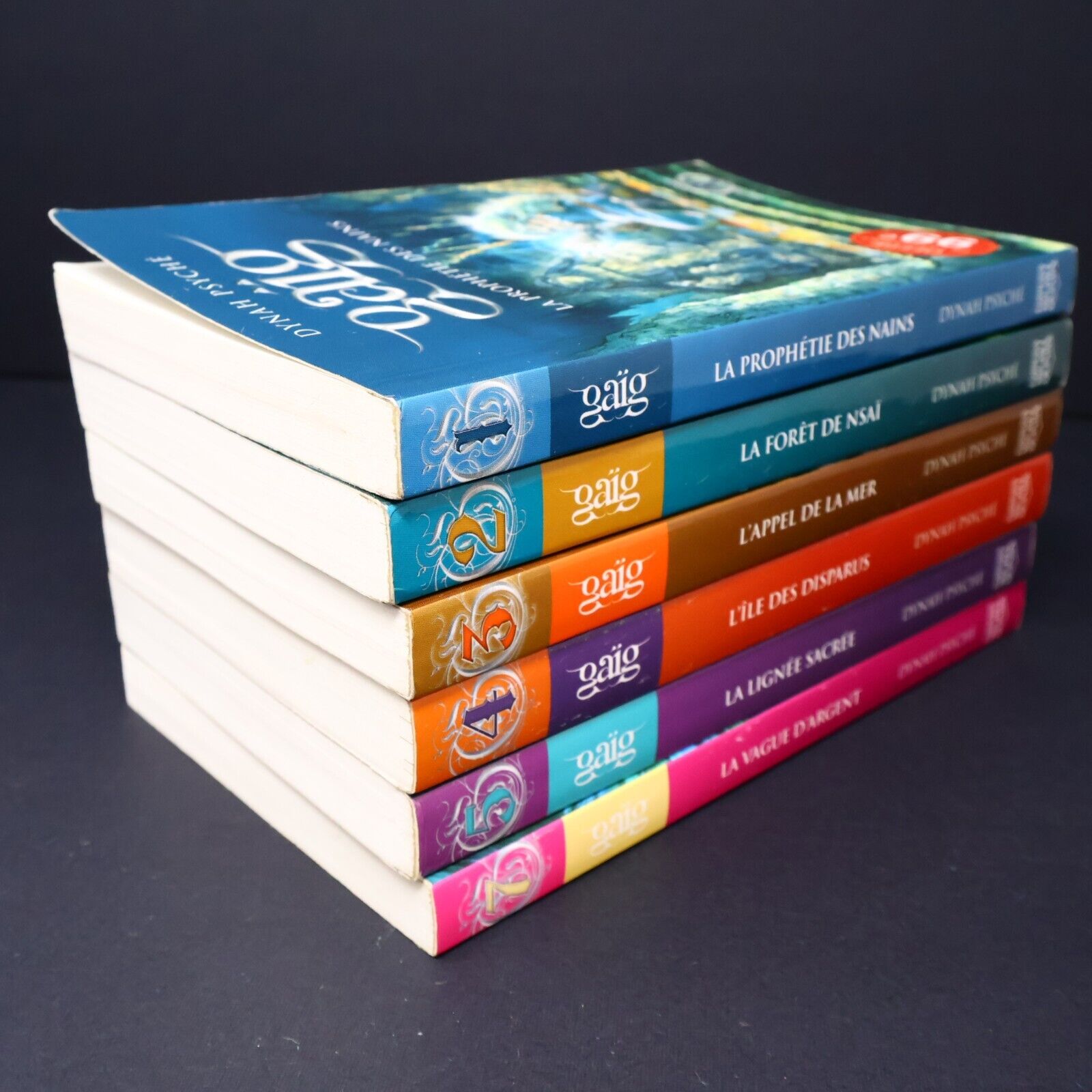Lot 6 Livres Gaïg #1-5 7 de Dynah Psyché Éditions Michel Quintin Français French
