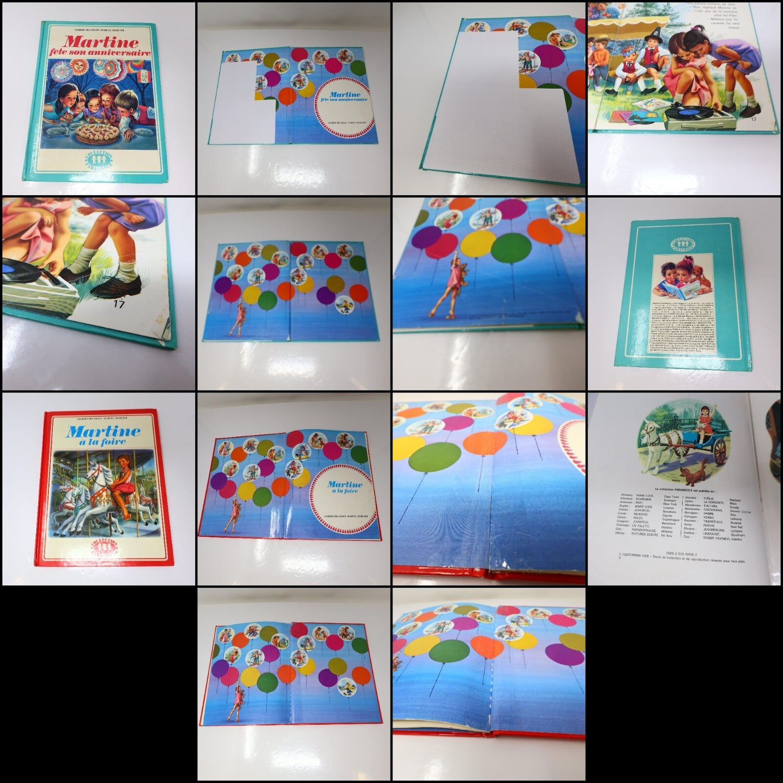 Martine/Jean-lou et Sophie Lot 30 Livres Enfants Casterman Delahaye/Marlier HC