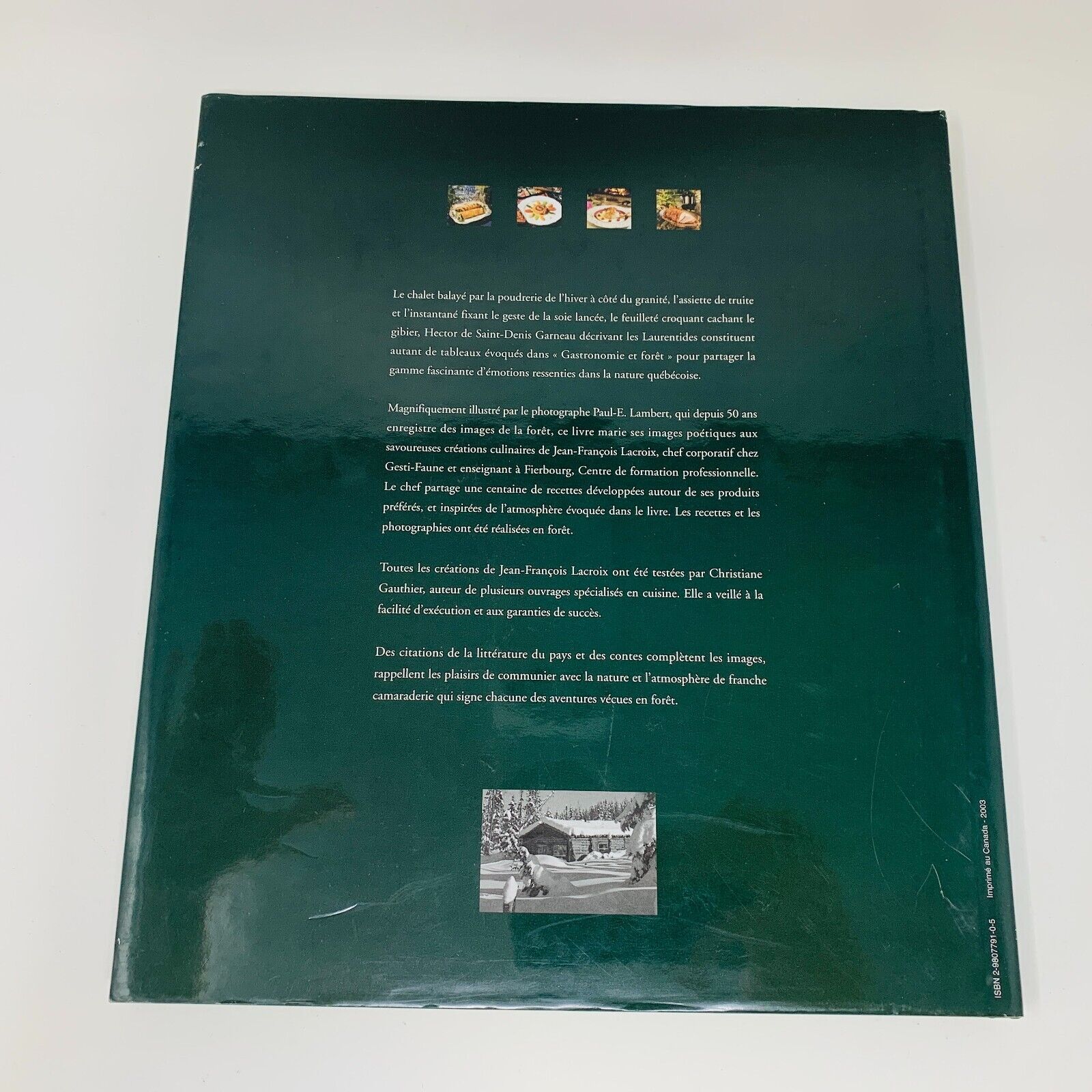 2003 Gastronomie en Forêt Gesti-Faune Livre Recettes Cuisine en Français French