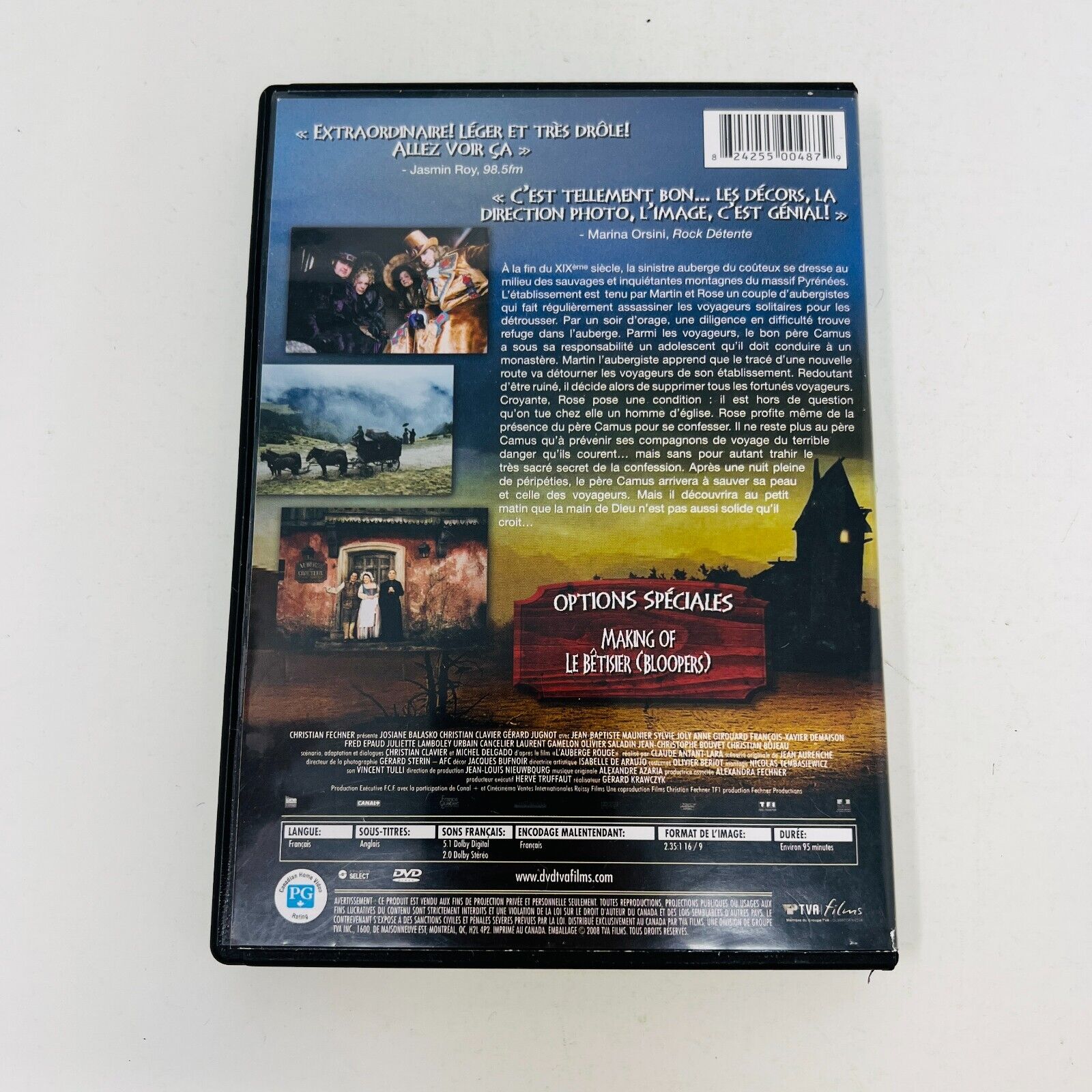 2008 L'Auberge Rouge DVD Testé Français NTSC Christian Clavier/Josiane Balasko