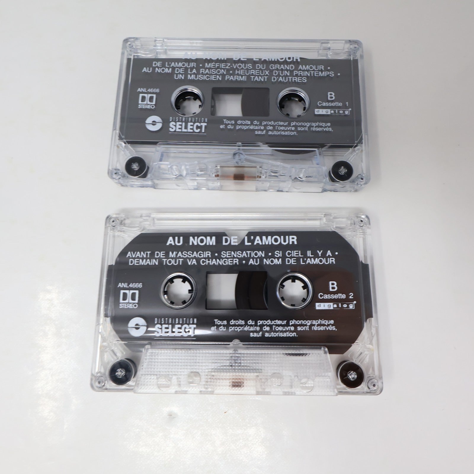 Au Nom De L'amour Cassette Johanne Blouin/Michel Rivard/Julie Masse/Charlebois