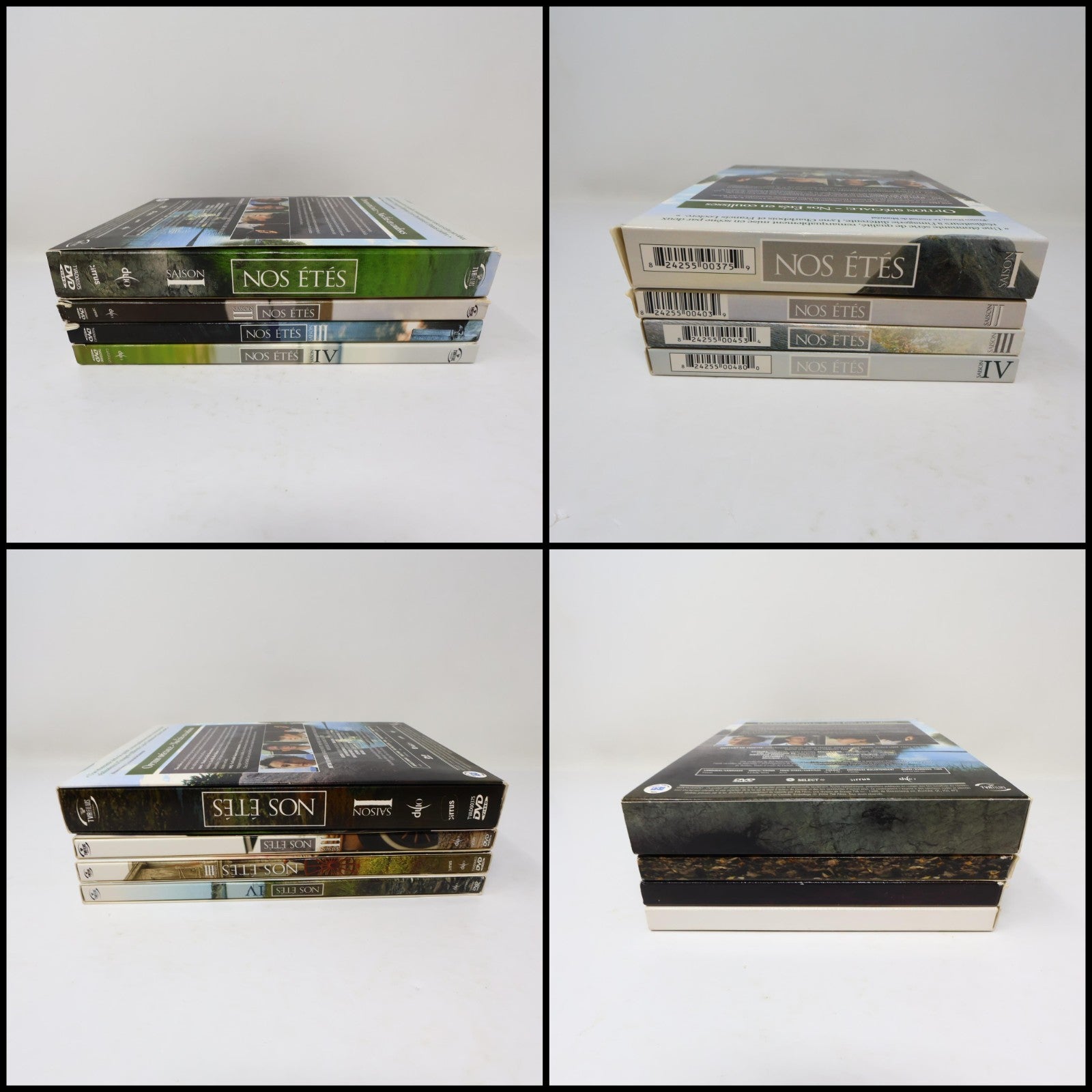 Nos Étés Saison #1-2-3-4 Lot 4 DVD Série Complète Patrick Labbé/Fanny Mallette