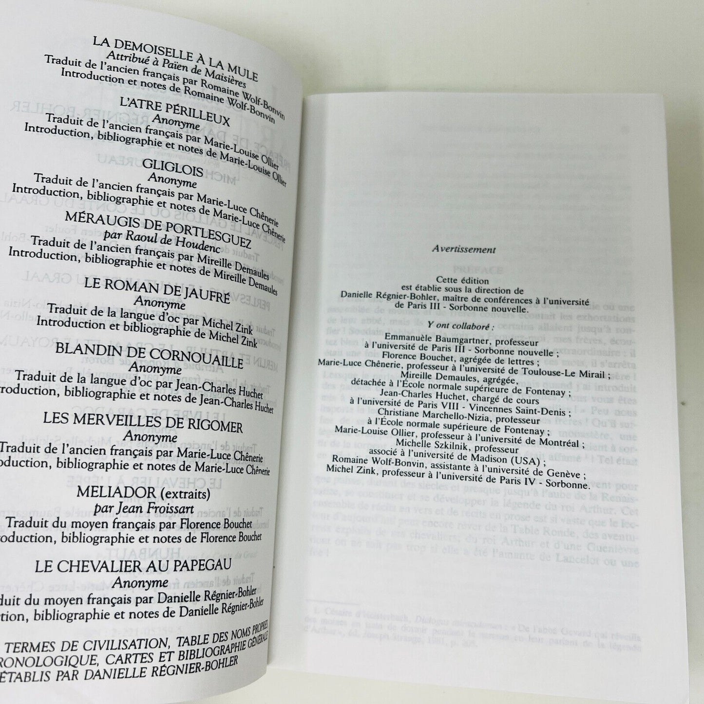 1998 La Légende Arthurienne Le Graal et la Table Ronde Bouquins Omnibus Laffont
