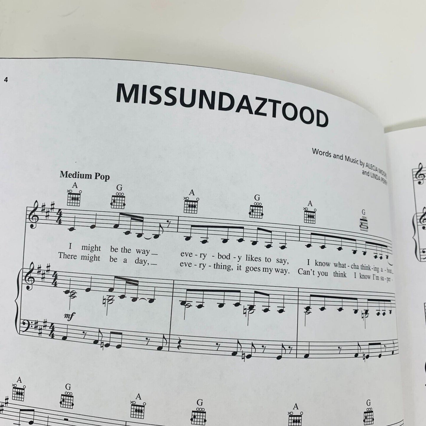 Pink Missundaztood Hal Leonard Songbook Sheet Music Piano Vocal Guitar Rock Pop