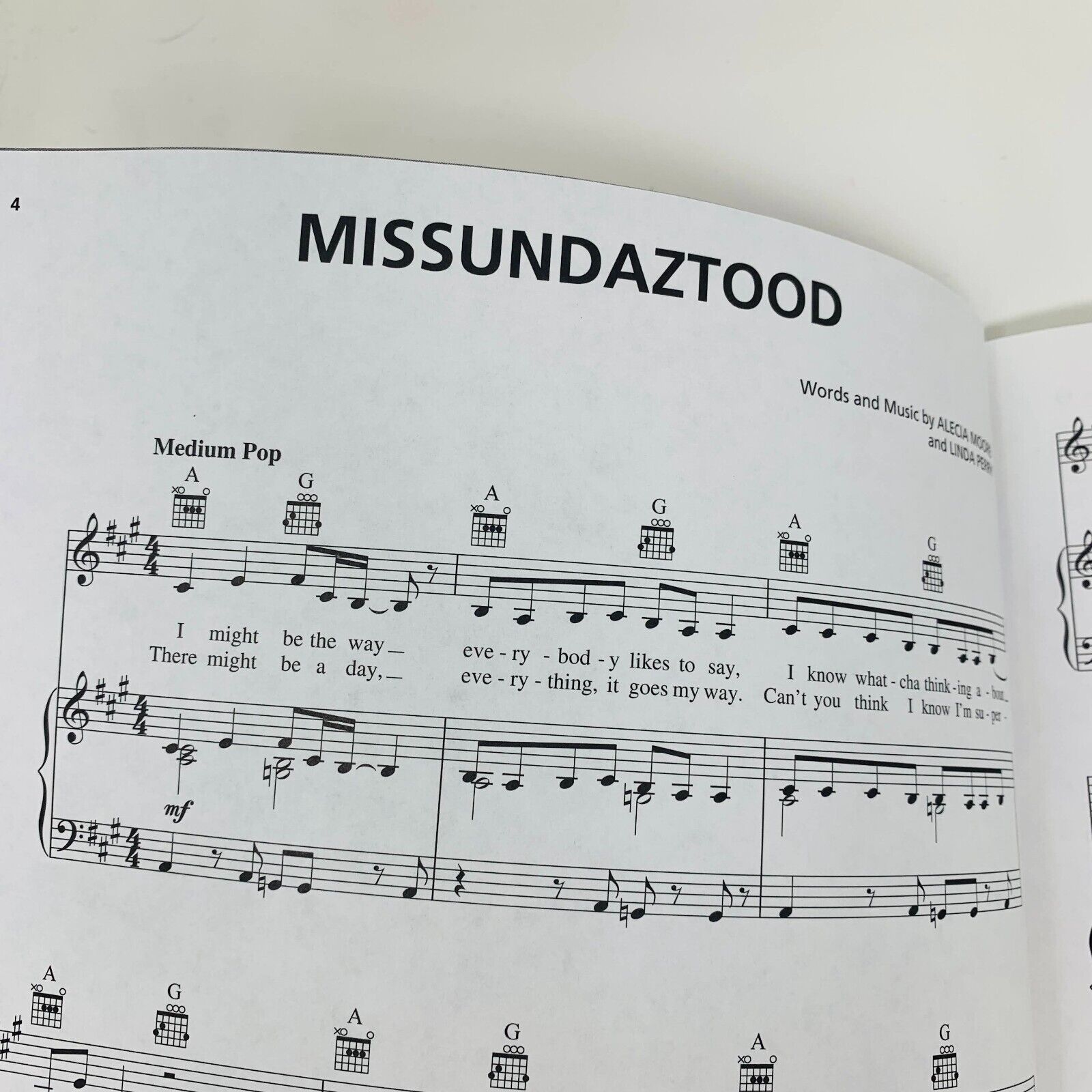 Pink Missundaztood Hal Leonard Songbook Sheet Music Piano Vocal Guitar Rock Pop