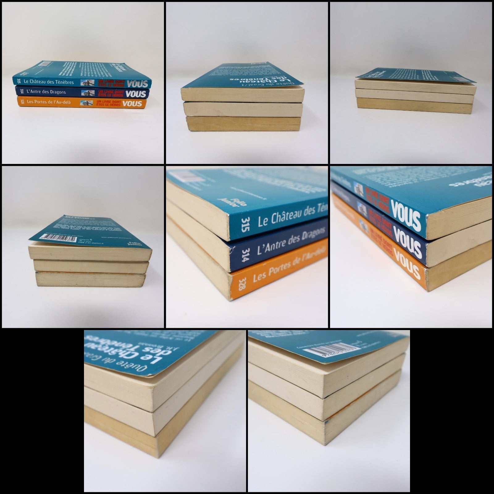 La Quête du Graal #1-3 LDVELH Lot 3 Livres J.H. Brennan Le Château des Ténèbres
